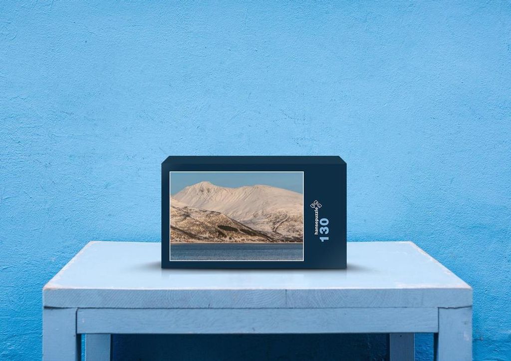 hansepuzzle 71302 - Norwegen Puzzle, 130 Teile, Natur, 28,7 x 20,0cm mit hochwertiger Aufbewahrung, Kartonbox und wiederverschließbarem Beutel