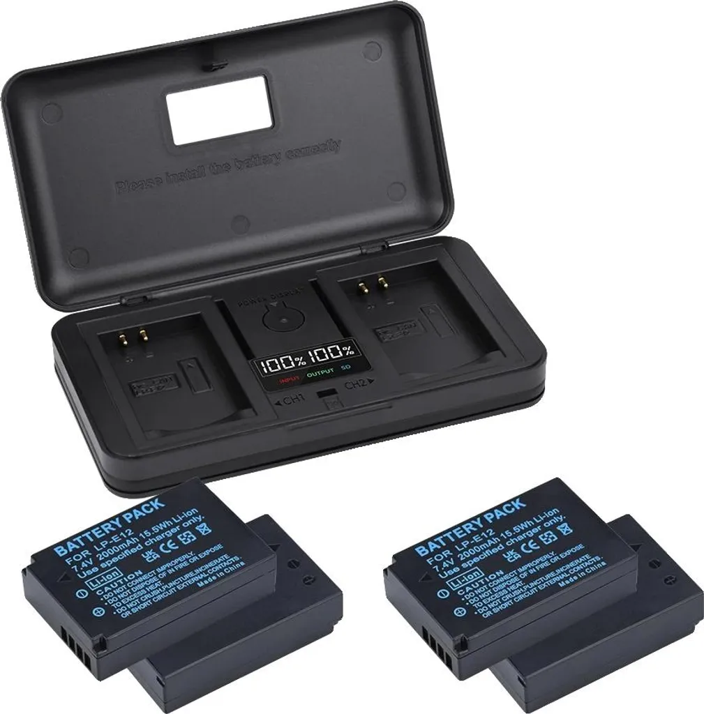 Kit Viaggio 4 Batterie Reflex 2000mAh | Mai più senza carica in viaggio
