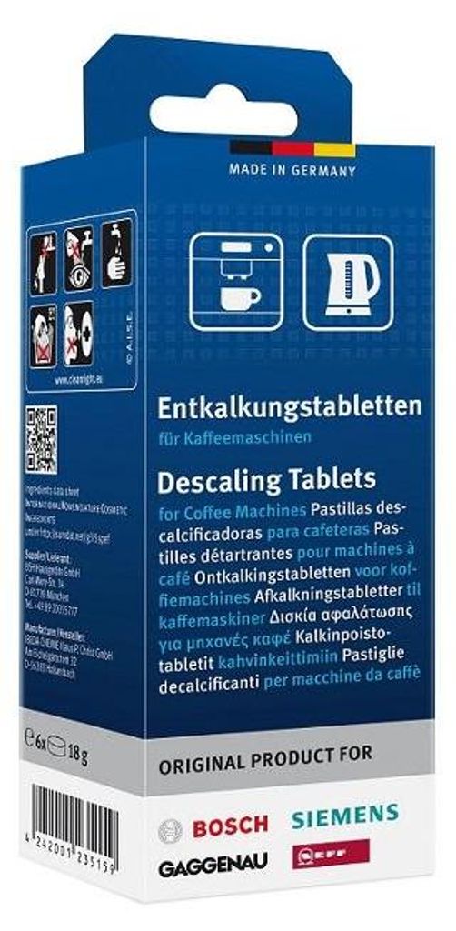 Entkalkungstabletten für Espressomaschinen - 6x 18 Gramm Produktbild 