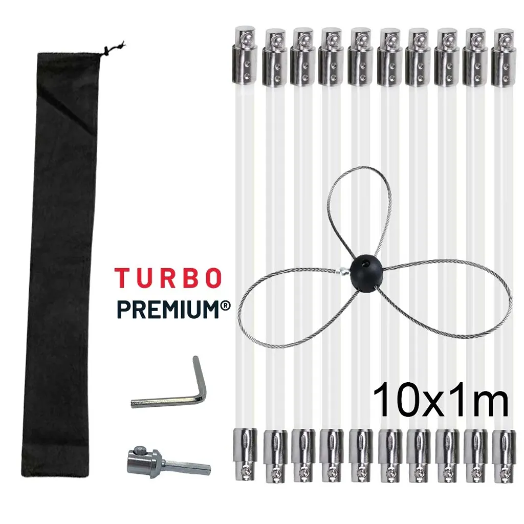 Spazzacamino rotativo con archetto TURBO Premium® - 10M