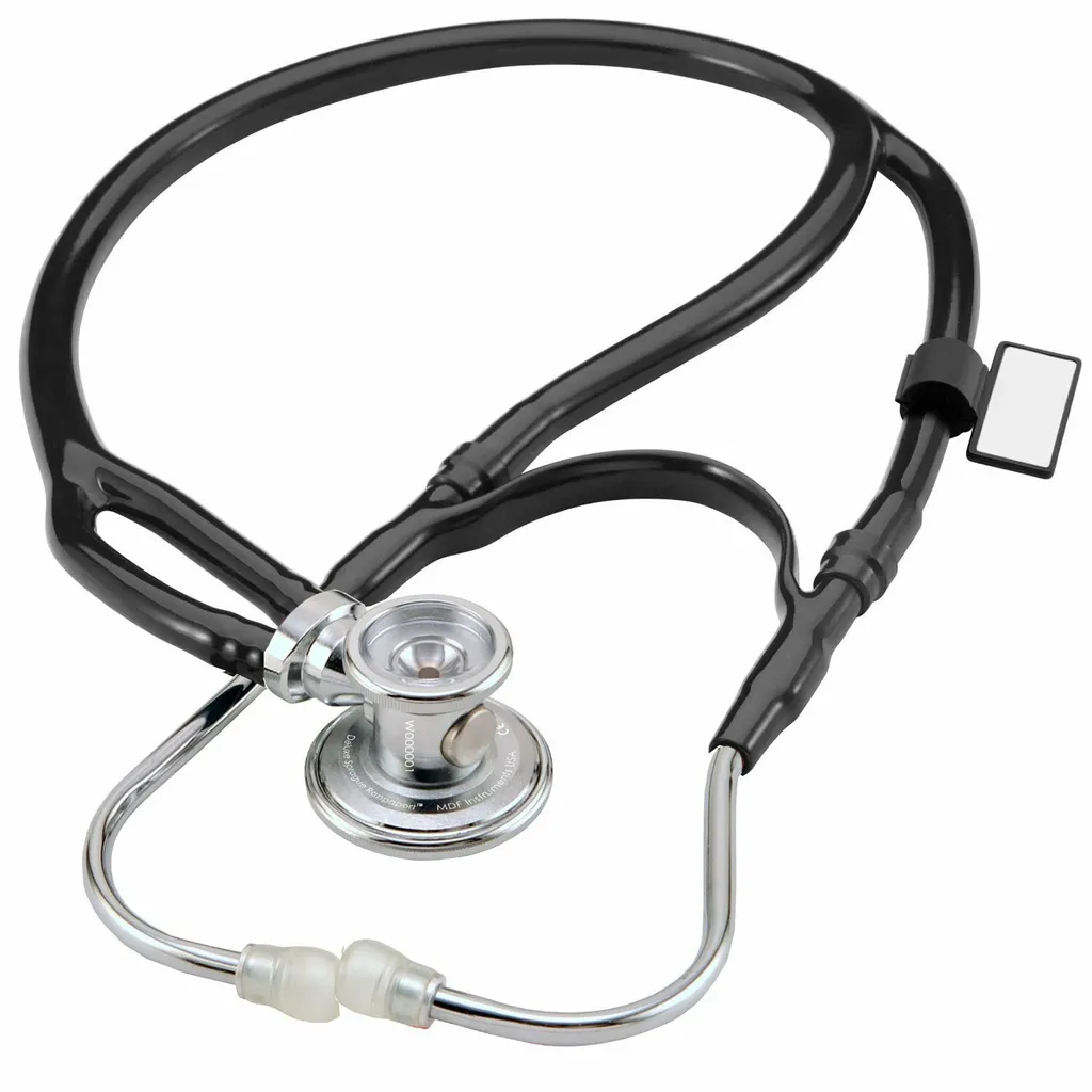 Stéthoscope cardiologie MDF 767X noir double pavillon acoustique MDF11