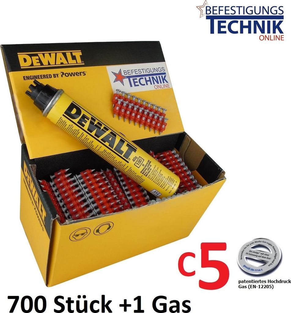 Stahl- Betonnägel 3,0x17mm XH +Gas C5 für Würth Diga CS2 CS3 NG CS-2/3 HFB Max GS738 Betonnagler