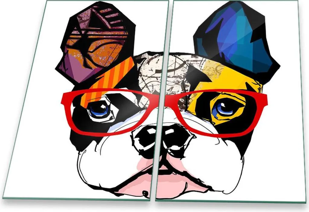 Piastra Copertura Piano Cottura in Vetro 60x52 | Protezione Cani 2 Pezzi