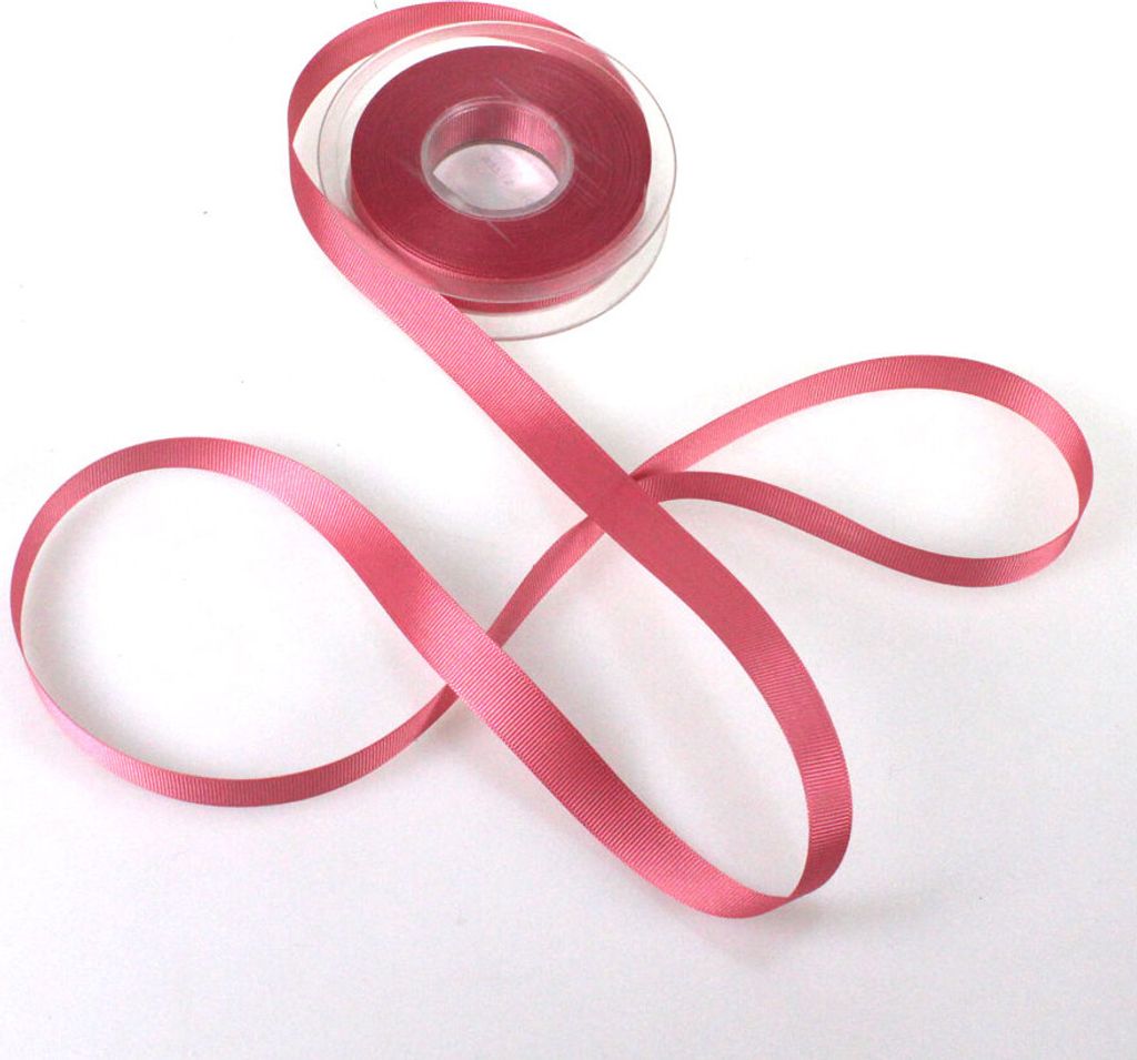 20m Ripsband 25mm Dekoband geriffelt Schleifenband Geschenkband Borte Dekoband, Farbe:altrosa