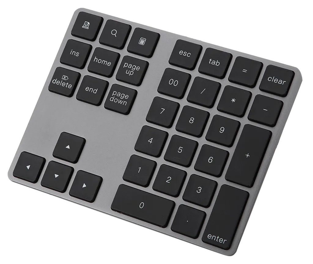 Pavé numérique sans fil Bluetooth noir 34 touches pour Mac et Windows