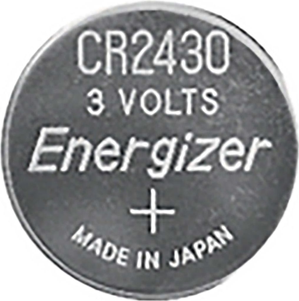 Lithium-Knopfzellenbatterie CR2430 | 3 V DC | 320 mAh | 2-Blister | Silber