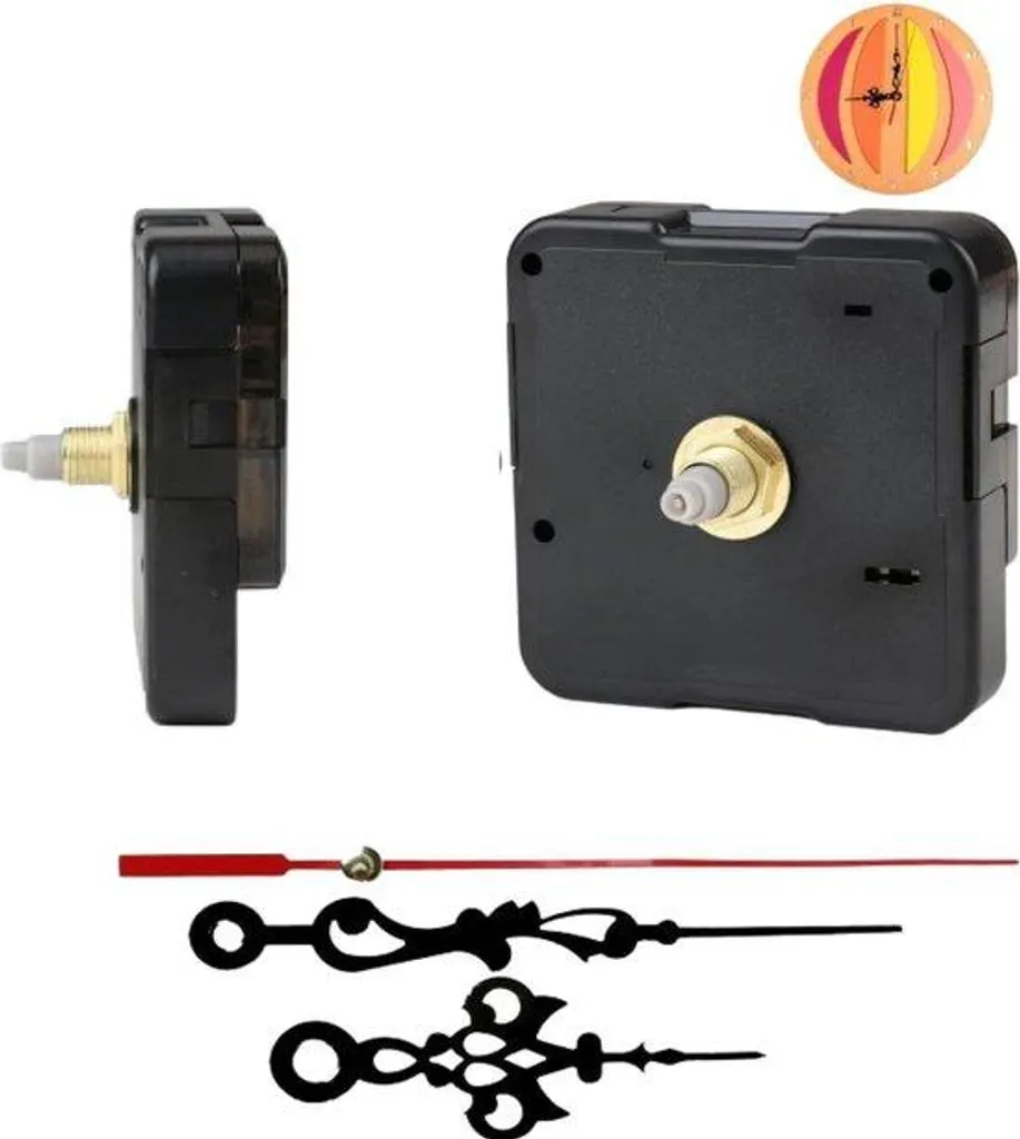Mouvement à quartz silencieux avec axe de 16,5 mm pour horloge murale