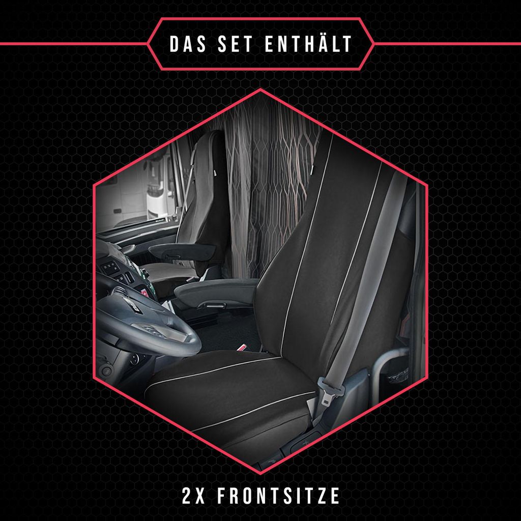 Autositzbezüge Maß Schonbezüge für DAF XF 1+1 Front Sitzbezug Truck Vordersitze