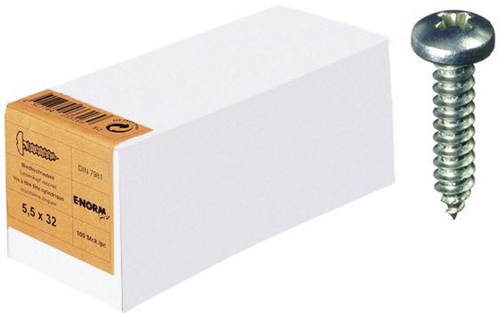 DIN 7981 ST galZn -C-H 2,9x13 KP E-NORMpro