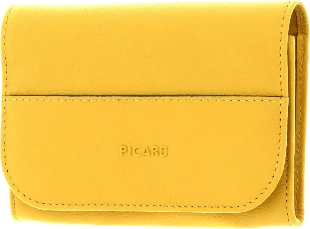 Porte-monnaie en Cuir Jaune Clair Legere E 1 Picard - Accessoire Chic