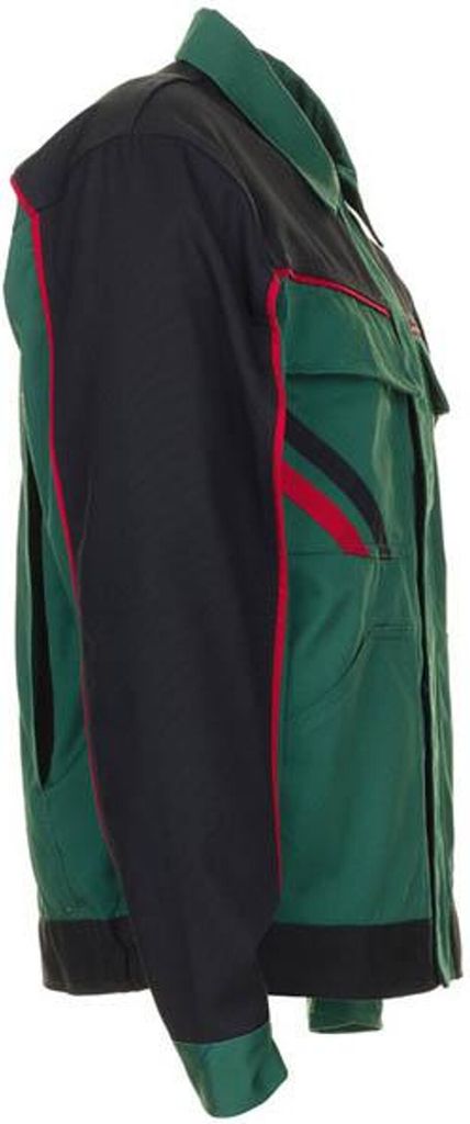 Planam Bundjacke Highline Gr. 48 grün/schwarz/rot Produktbild 