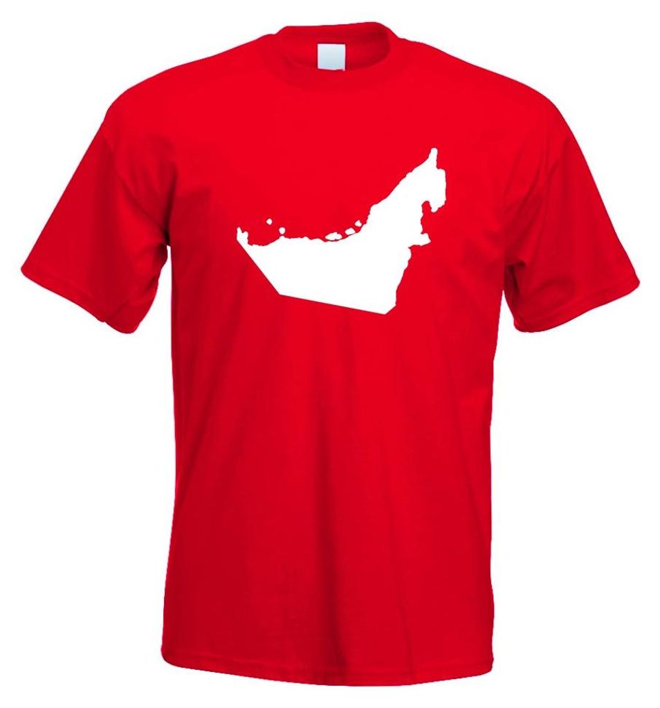 Kiwistar - T-Shirt - rot - Vereinigte Arabische Emirate Herren Funshirt Bedruckt Design Sprüche Spruch Motive - mit Motiv Bedruckt - Funshirt Desi...