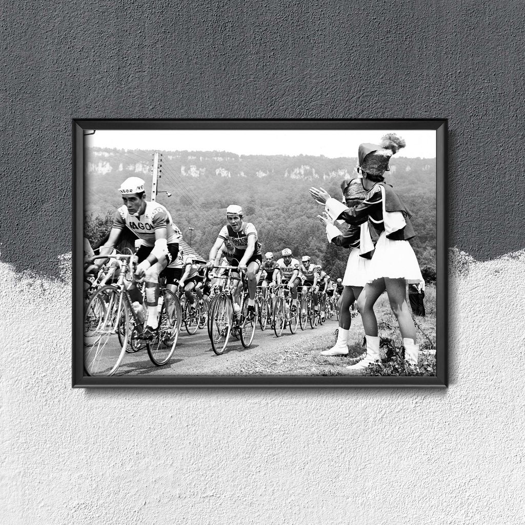 Poster - Canvas - Leinwand - 84,1 cm x 59,4 cm - Fotoposter - Leinwandkunst - Tour de France Foto