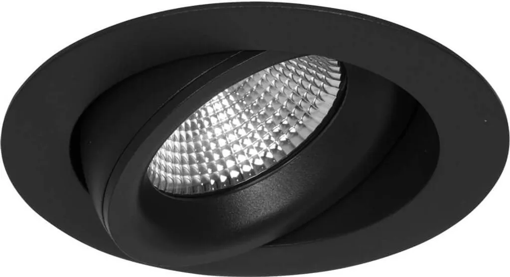 Plafonnier LED Noir 7W Lumière Chaude 3000K - Projecteur Orientable - 2