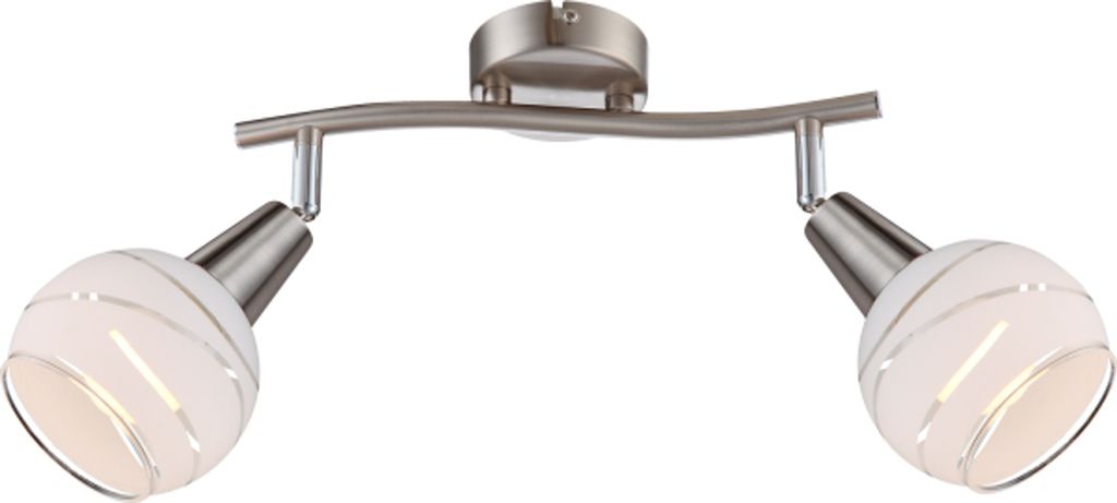 Globo Lighting LED Strahler Metall Nickel matt, 2x E14 LED Produktbild 