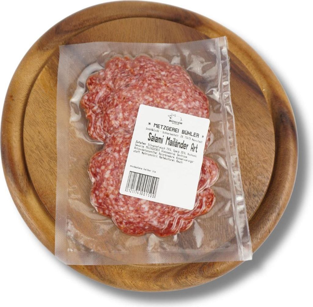 Salami Mailänder Art 90g perfekt fürs Vesper & als Snack | Metzgerei Bühler