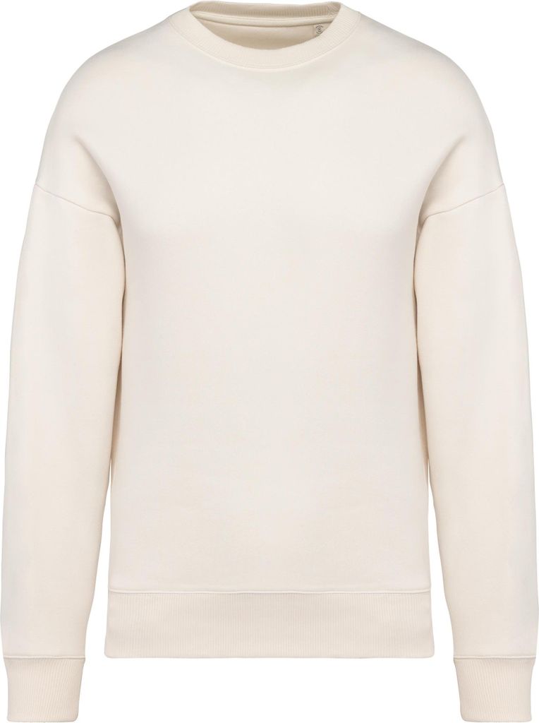 Native Spirit Umweltfreundliches Oversize Uni-Sweatshirt mit Rundhalsausschnitt