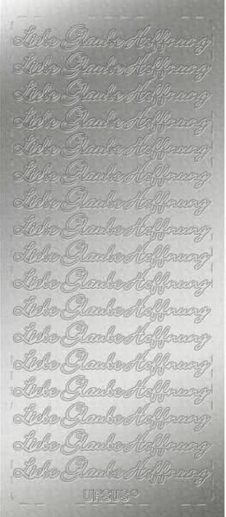 Kreativsticker 10x23cm Motiv 115 VE=5 Stück silber