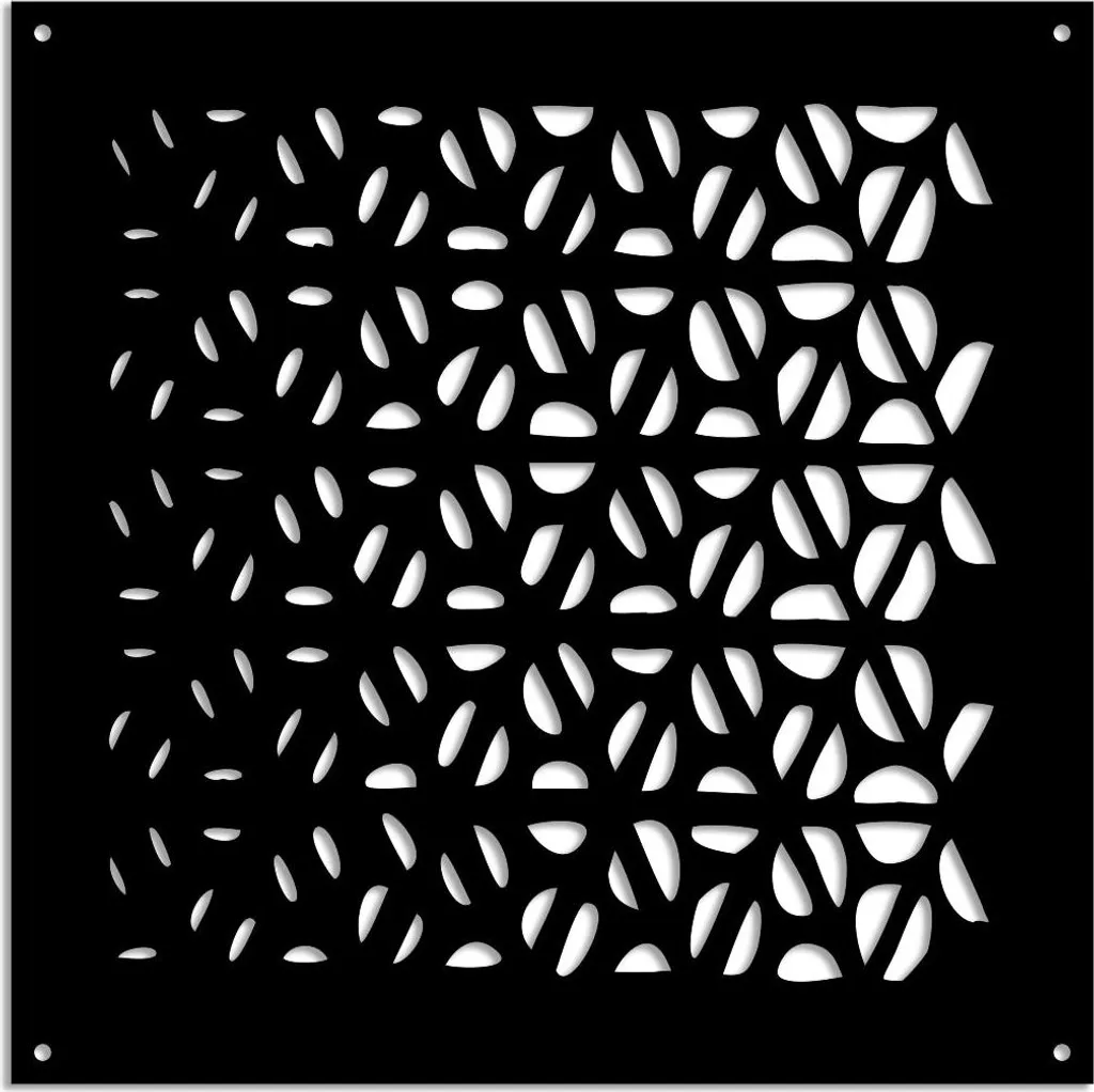 COFFEE - Pannello in PVC traforato - Parasole 73x73 cm nero