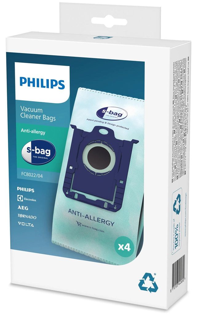 Philips Original sbag® Staubsauger Beutel, Antiallergie, 4 Produktbild 