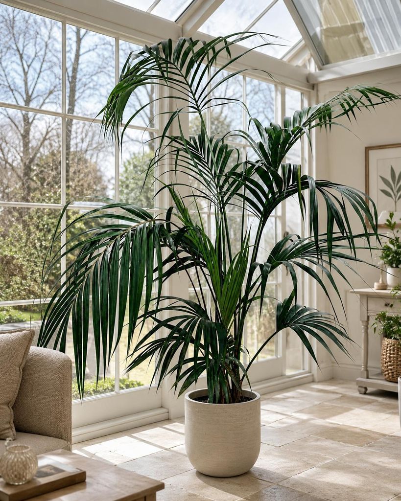XXL Kentia Palme bis 220 cm – Howea forsteriana Zimmerpalme, große Indoor Palme, Wohnzimmerpalme, pflegeleicht