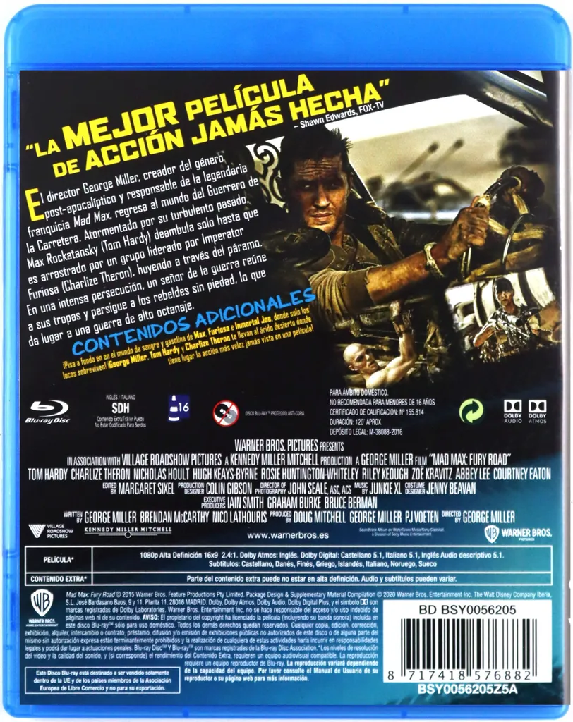 Blu-ray Mad Max version originale anglaise édition boîtier bleu - 2