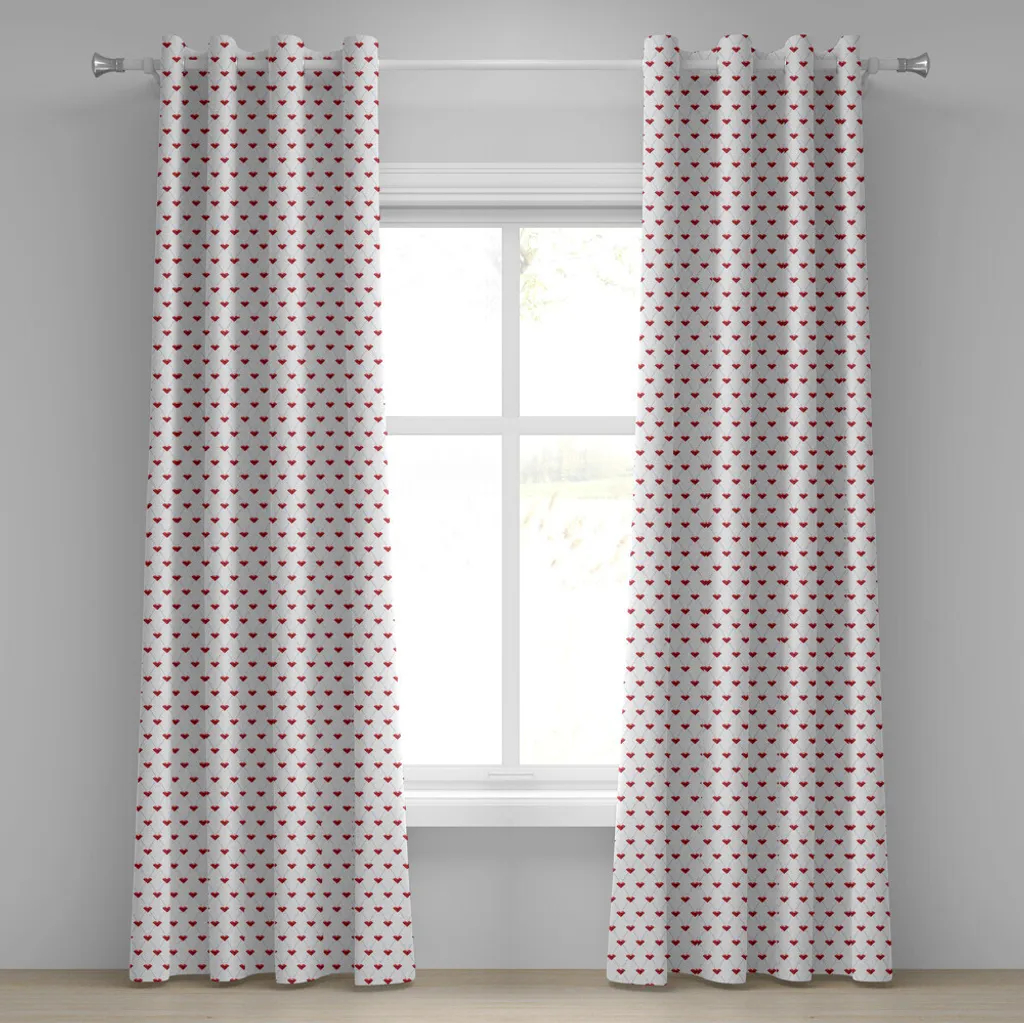 Tenda Design Geometrico ABAKUHAUS 280x225cm | Blu Grigio Rubino