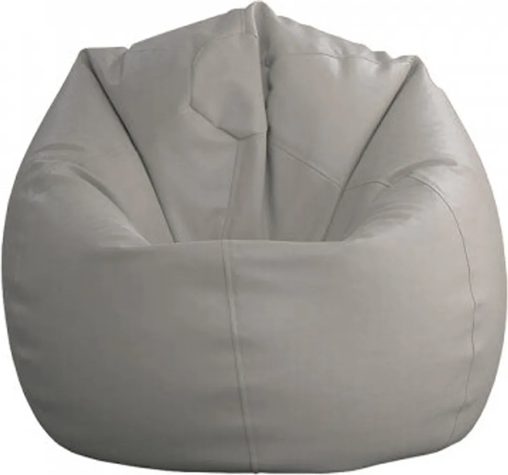 Pouf poire géant PLUS gris, fauteuil d'appoint en polyuréthane souple