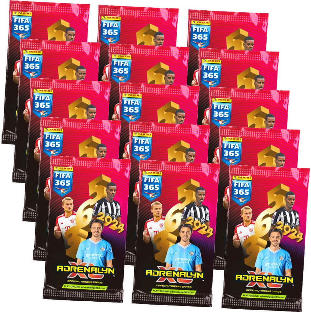 Panini Fifa 365 Karten 2024 - Trading Cards - 15 Booster Sammelkarten