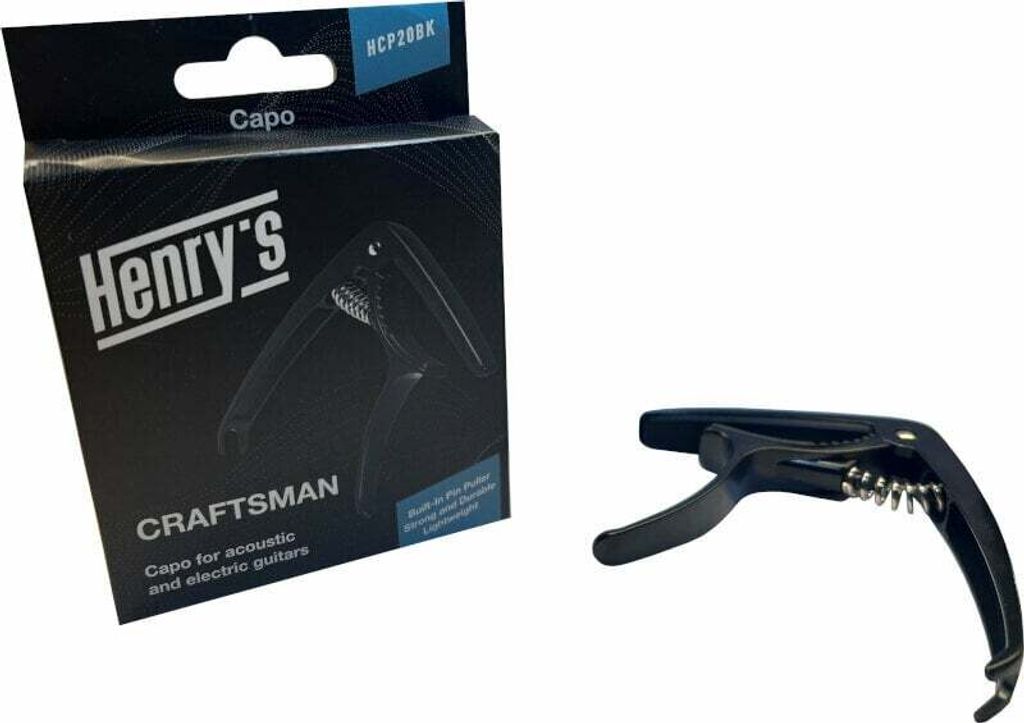 Henry's HCP20BK Kapodaster für Akustikgitarre