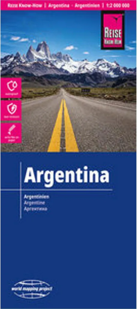 Carte Argentine 1:2 000 000 - Naviguez sans GPS partout dans le Pays