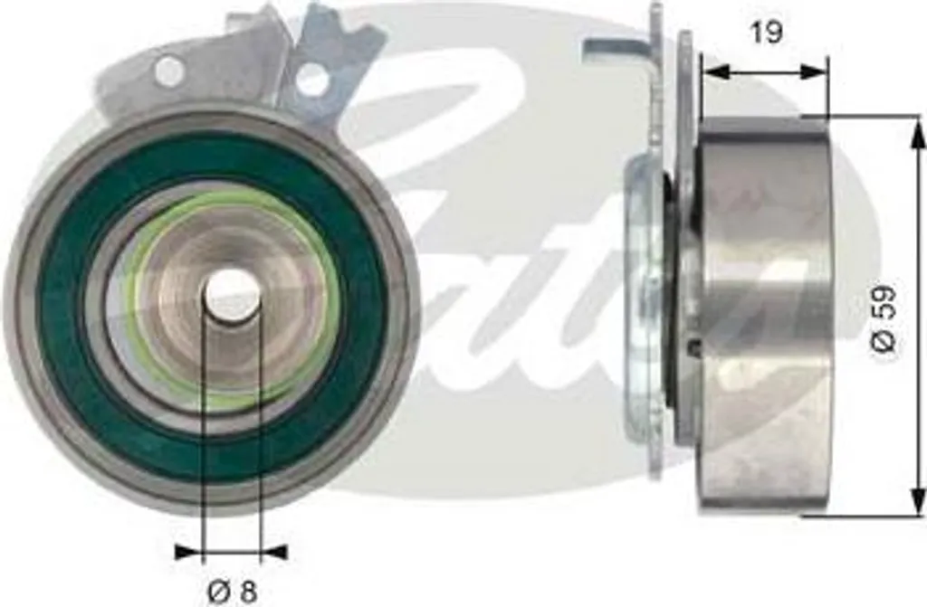 Tendeur de Courroie de Distribution pour Opel Corsa et Astra GATES T43038