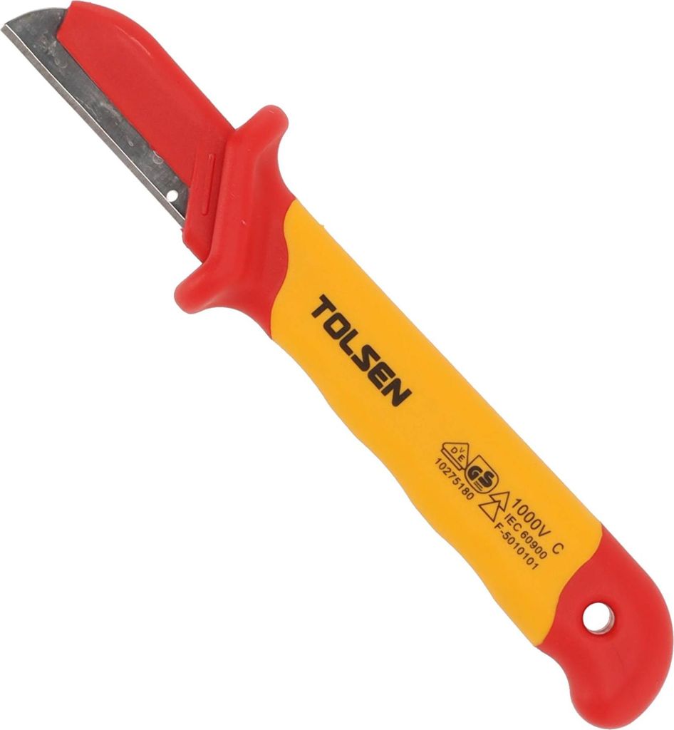 VDE Line Spritzisoliertes Kabelmesser mit Schutzkappe 50x180 mm - Maxami