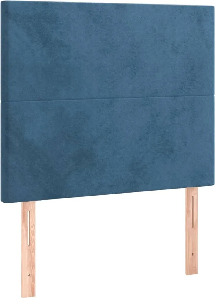 SYFAX™ Testiera Blu Scuro 80x5x118/128 cm Velluto