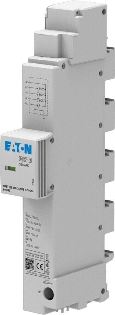 Eaton Überspannungsableiter f.40mm Sammelschiene SPZT123-300/3+NPESOS (501041)