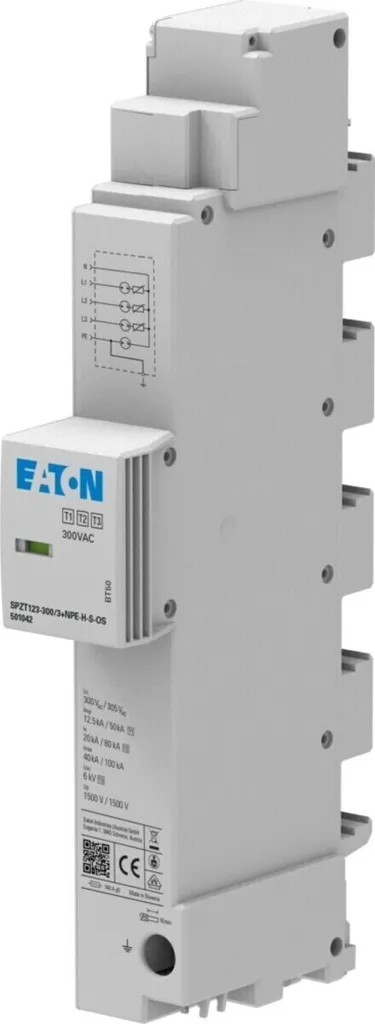 Parafoudre Eaton SPZT123-300/3+NPE : Stoppez les Surtensions Réseau