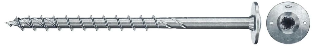 Fischer 566332, Schraube, Verzinkter Stahl, Holz, Zink, Produktbild 