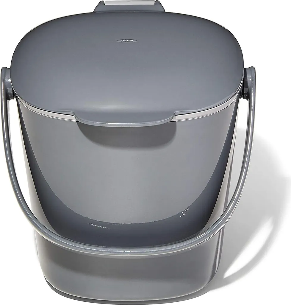 Bac à compost gris de 283L pour déchets de cuisine et jardinage bio