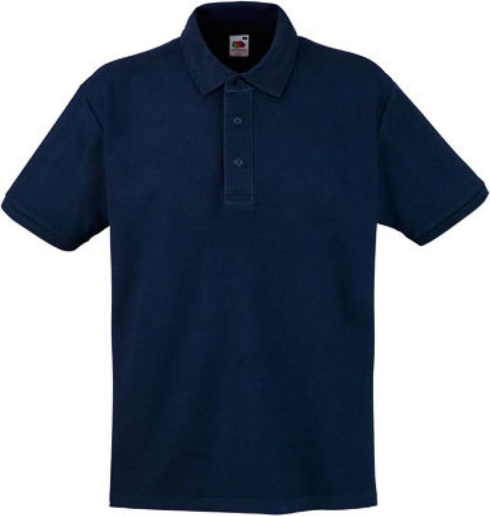 Fruit of the Loom Heavy Herren Polo Shirt, Größe:2XL, Farbe:Deep Navy