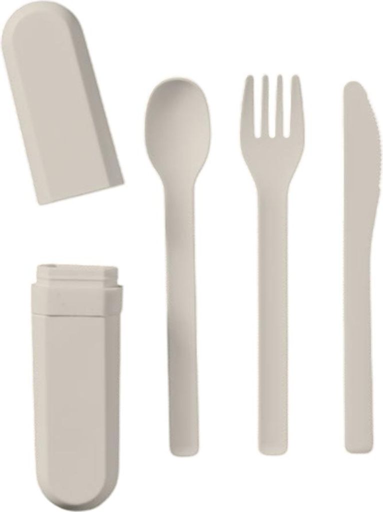 MidOcean - "Biteful" Besteckset, PLA (Polymilchsäure) MO1744 (Einheitsgröße) (Beige)