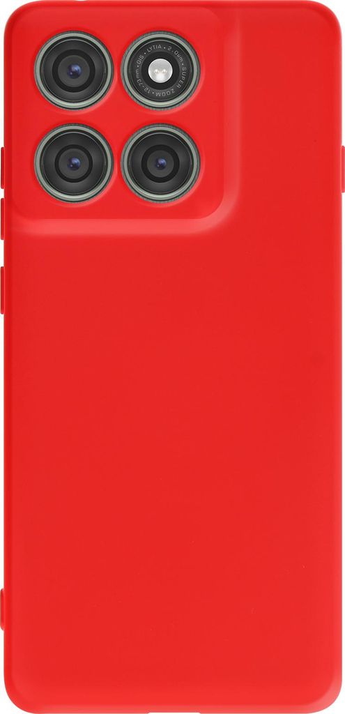 Avizar, Motorola Edge 60 Pro Soft-Touch Silikonhülle SmoothGrip Serie, Rot