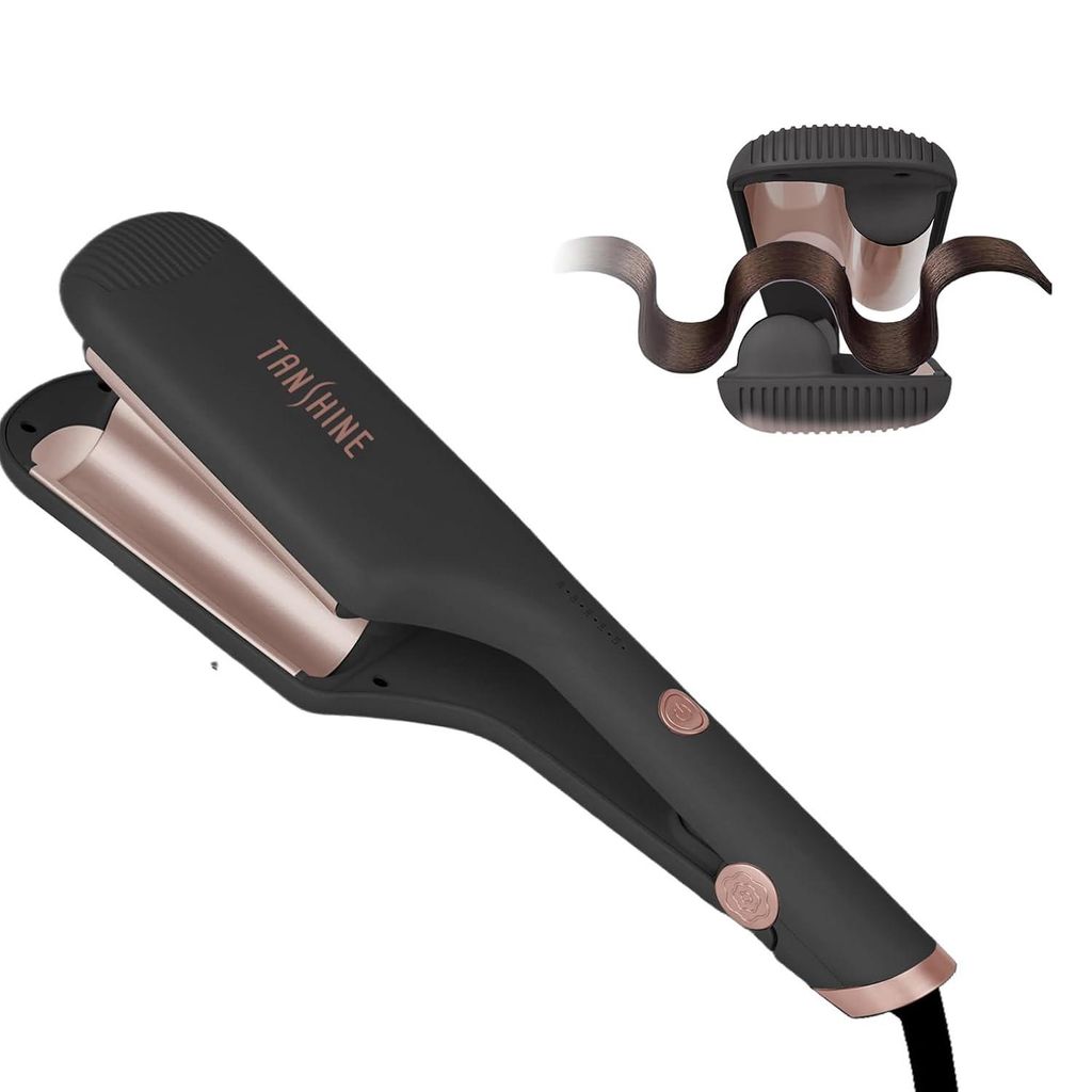 Lockenstab 32mm für Haare Wellen,Beach Waves Lockenstab,Mermaid Hair Waver Wellenstab,Ionen Keramik für Lange kurze Haare mit 5 Temperaturen