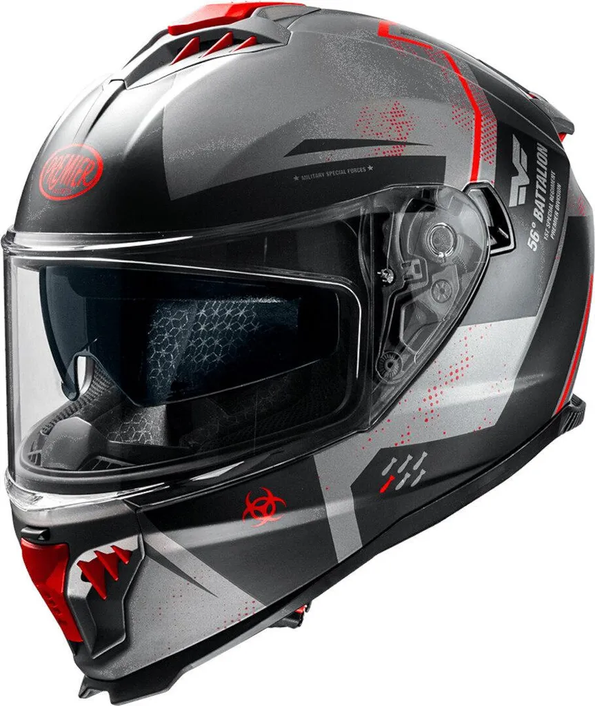 Casque intégral moto Premier Typhoon BA 17BM Taille M au design épuré