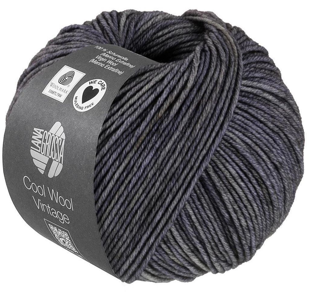 Lana Grossa - Cool Wool Vintage 7391 dunkelgrau Produktbild 