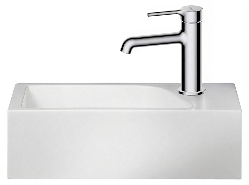 Gäste WC Waschbecken SOHO aus Mineralguss für Wandmontage Produktbild 