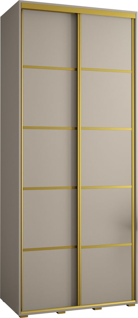 Kryspol Dakota 4 Schrank, zwei Türen - 235,2x110x45cm - Kaschmir Gold