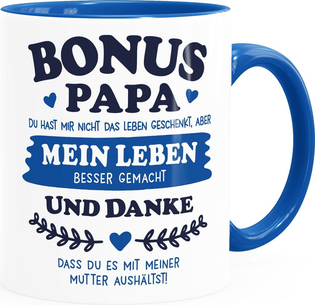 Kaffee-Tasse Geschenk Bonus-Mama | Bonus Papa Stiefmutter | Produktbild 