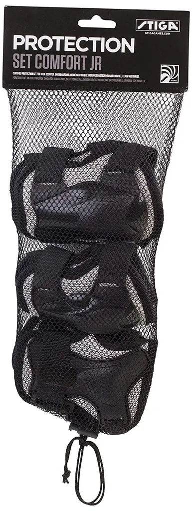 Set de Protection Skate et Roller Enfant - Comfort JR Noir Taille M