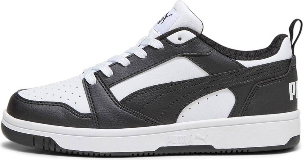 Puma Rebound V6 Lo Jr White-Black Größe EU 39 Produktbild 