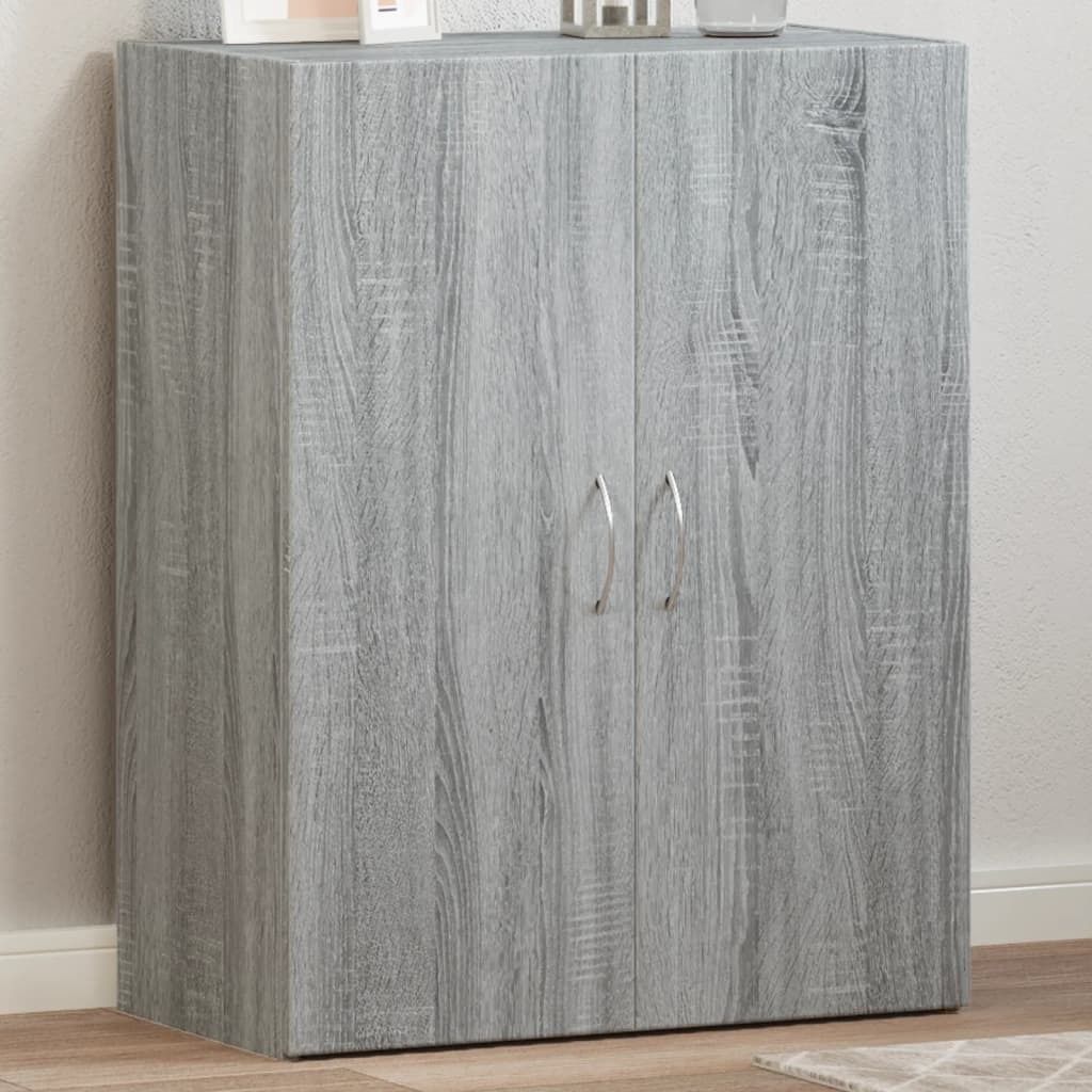Möbel Aktenschrank Grau Sonoma 60x32x77,5 cm Holzwerkstoff - Aktenschränke 840770